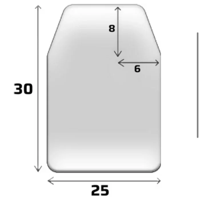 MASADA ARMOUR balistinė plokštė ALU  + UHMW-PE 4LVL L - Image 2