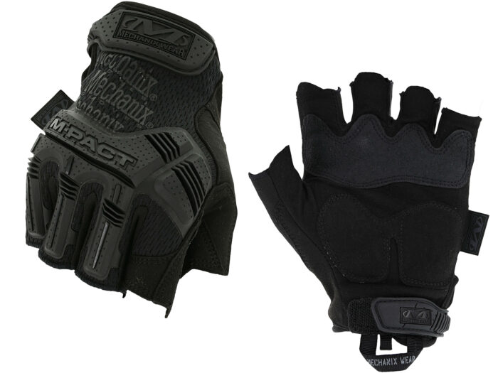 MECHANIX M-PACT FINGERLESS GLOVES BLACK