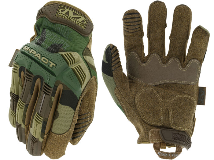 MECHANIX M-PACT GLOVES WOODLAND CAMO