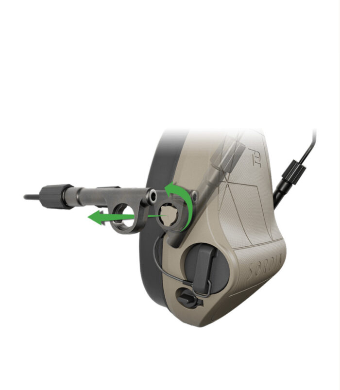 Tactical helmet rear mounting system for Supreme T2/X2 BT earmuff - Image 3