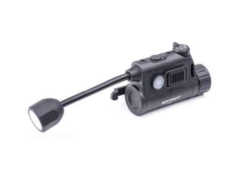 Rechargeable helmet lamp NEXTORCH - white, red and green light + infrared - 80 lumens