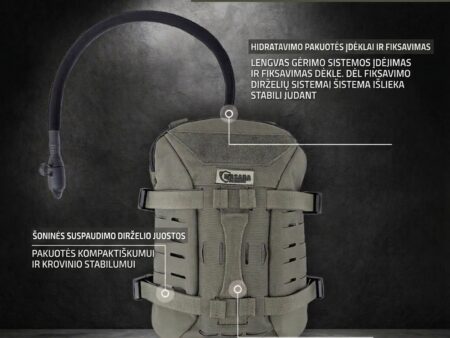 Masada Armour 2 l talpos gėrimo sistemos dėklas (RG)